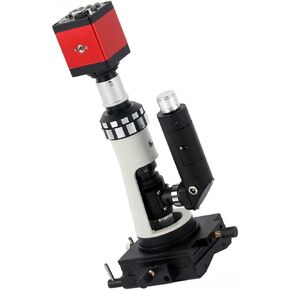 Microscope 100X 400X Portable Polarizing Light Metallographic Microscope Magnetic Base Video Camera Optional Fit for Industrial Lab Detected(with 4K Camera)