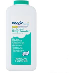 Equate Aloe and Vitamin E Pure Cornstarch Baby Powder!1Pack-22oz!