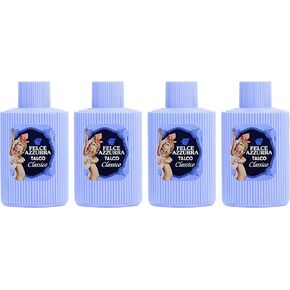 Paglieri: "Felce Azzurra" Talcum Powder, Classic Scent - 5.29 Ounce (150g) Bottles (Pack of 4) [ Italian Import ]