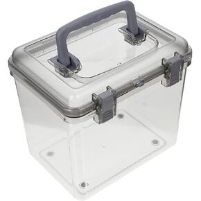 Capacity Portable Camera Lens Storage Box with Handle Versatile Drying Case for Sundries for Home School and Outdoor Use Protects Your Camera Lens and Organizes