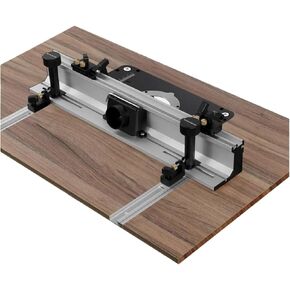 700mm Woodworking Router Table Fence Aluminium Alloy Profile Fence with 300mm T-Track Sliding Brackets Bit Guard