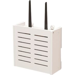 Wall-Mounted Wireless Router Organizer, Wi-Fi Storage Rack, Network Wire Box, Space-Saving Design