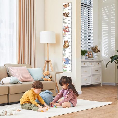 77 * 8.3-inch Height Measurement Chart for Children's Growth, Suitable for Both Boys and Girls, Hanging-Style Chart, Removable and Easy to Store (White) in Saudi Arabia