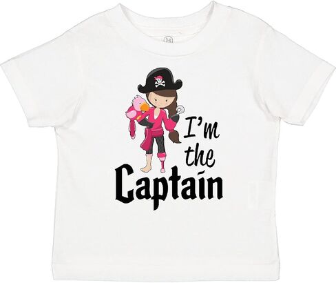inktastic I'm The Captain- Pirate Girl Toddler T-Shirt in Saudi Arabia