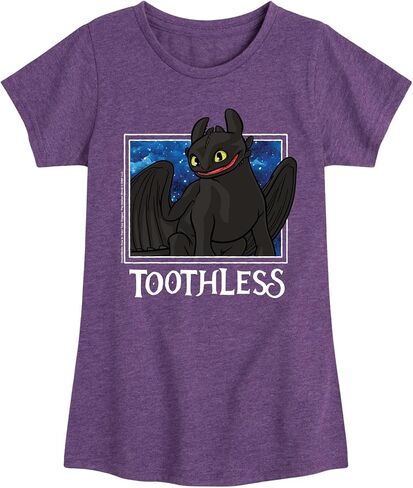 How to Train Your Dragon - Toothless Stars - Toddler & Youth Girls Short Sleeve Graphic T-Shirt in Saudi Arabia