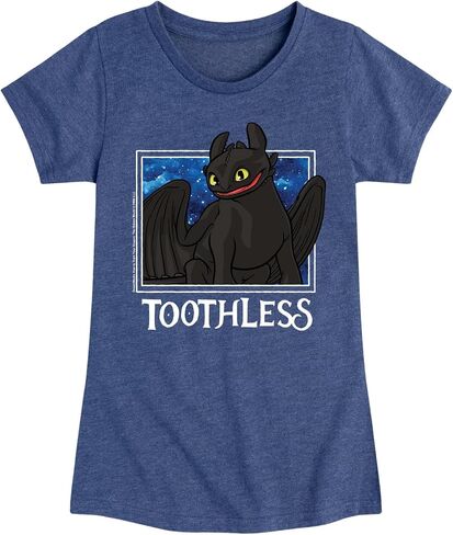 How to Train Your Dragon - Toothless Stars - Toddler & Youth Girls Short Sleeve Graphic T-Shirt in Saudi Arabia