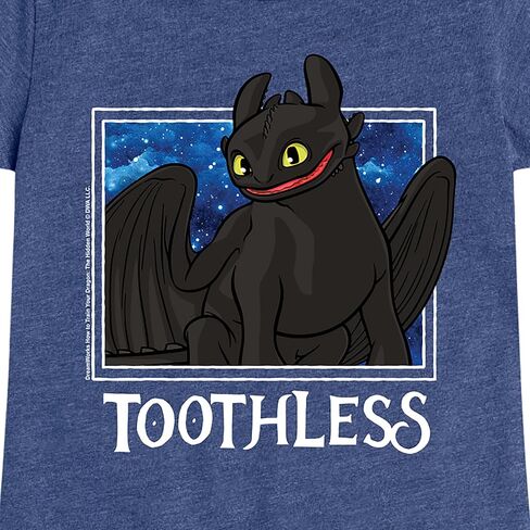 How to Train Your Dragon - Toothless Stars - Toddler & Youth Girls Short Sleeve Graphic T-Shirt in Saudi Arabia