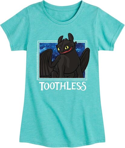 How to Train Your Dragon - Toothless Stars - Toddler & Youth Girls Short Sleeve Graphic T-Shirt in Saudi Arabia