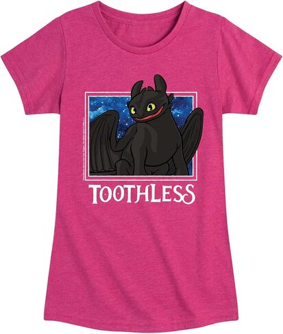 How to Train Your Dragon - Toothless Stars - Toddler & Youth Girls Short Sleeve Graphic T-Shirt in Saudi Arabia