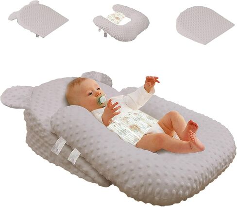 Nursing Pillow, Breastfeeding Pillows, Breathable Infant Feeding Support Pillow Multi-Functional & Portable Support Cushion for Travel (Grey, One Size) in Saudi Arabia