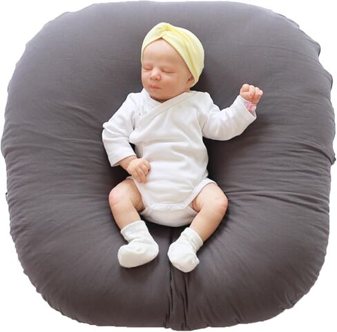 Baby Feeding Pillow Ergonomic Support Infant Feeding Pillow with Removable Cover,Soft Newborn Bed for Bottle Feeding,Burping (Green, 27.56inch*27.56inch) in Kuwait