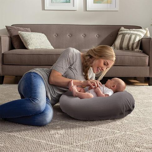 Baby Feeding Pillow Ergonomic Support Infant Feeding Pillow with Removable Cover,Soft Newborn Bed for Bottle Feeding,Burping (Green, 27.56inch*27.56inch) in Kuwait