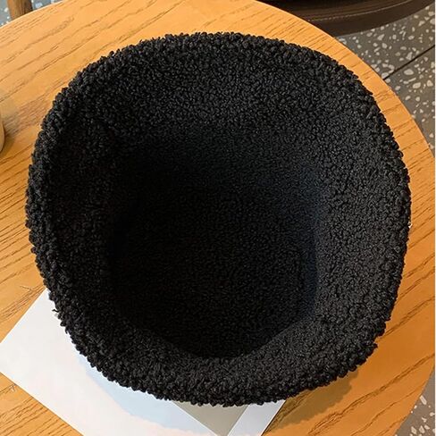 Reversible Faux Suede Bucket Hat Women Winter Warm Fisherman Hat Soft Fleece Lined Comfortable Stylish Outdoor in Saudi Arabia