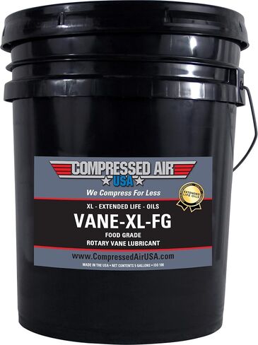 Food Grade Rotary Vane Air Compressor Lubricating Oil - CompressedAirUSA - XL - Extended Life Oils (5 Gallon) in Saudi Arabia