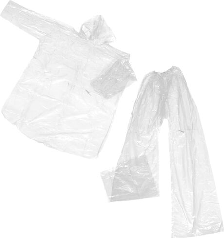 Raincoat Rain Poncho Clear Raincoat Sky-blue Plastic in Kuwait