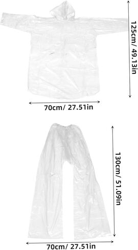 Raincoat Rain Poncho Clear Raincoat Sky-blue Plastic in Kuwait