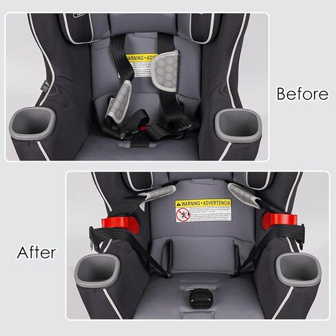 Car Seat Strap Organizer Clip – Keep Harness Straps Neat & Easily Accessible – Prevents Twisting & Tangling – Universal Fit for Infant, Toddler, and Booster Seats – Quick Installation, 2 Pack (Red) in Kuwait
