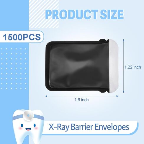 1000 قطعة مغلفات حاجز الأشعة السينية للأسنان للاستخدام مرة واحدة مقاس 2 أكمام واقية لمستلزمات استشعار التصوير الرقمي للوحة الفوسفور in Kuwait