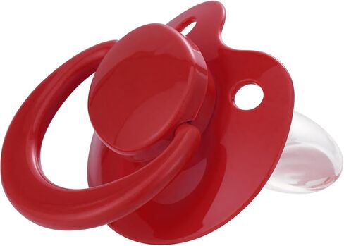 Pacifier Bigshield بحجم البالغين: استبدال سيليكون باسي الكبير لإطلاق القلق - تقويم الأسنان الذي تم تفكيكه ويعيد تجميعه الأبيض in Kuwait