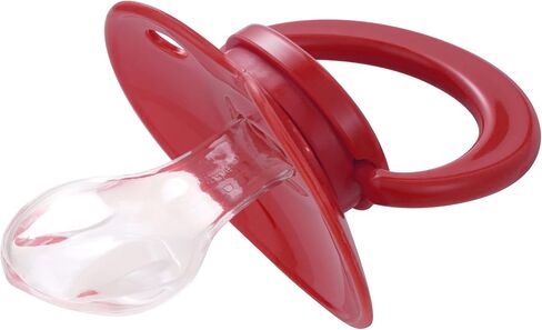 Pacifier Bigshield بحجم البالغين: استبدال سيليكون باسي الكبير لإطلاق القلق - تقويم الأسنان الذي تم تفكيكه ويعيد تجميعه الأبيض in Kuwait