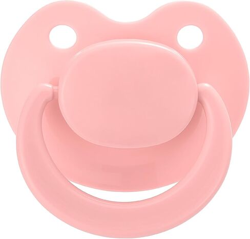 Pacifier Bigshield بحجم البالغين: استبدال سيليكون باسي الكبير لإطلاق القلق - تقويم الأسنان الذي تم تفكيكه ويعيد تجميعه الأبيض in Kuwait