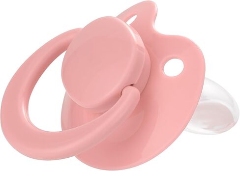 Pacifier Bigshield بحجم البالغين: استبدال سيليكون باسي الكبير لإطلاق القلق - تقويم الأسنان الذي تم تفكيكه ويعيد تجميعه الأبيض in Kuwait
