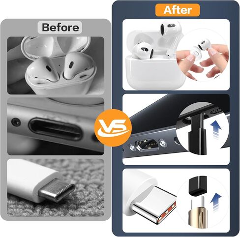 34-in-1 لمجموعة طقم تنظيف iPhone ، مجموعة مجموعة تنظيف لوحة المفاتيح متعددة الوظائف ، محمول مع حالة تخزين محمولة لـ AirPods لوحة مفاتيح الشحن الكاميرا Camera Camera Port Port Black in Kuwait