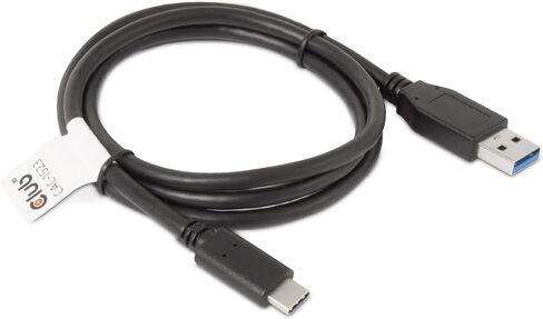 Club3D CAC-1523 USB 3.1 Type-C to USB Type-A Cable, Black in Kuwait