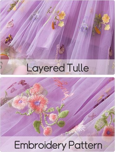 Toddler Baby Girl Tulle Dress Sleeveless Layered Tutu Dress Fluffy Flower Sundress with Back Butterfly in Saudi Arabia