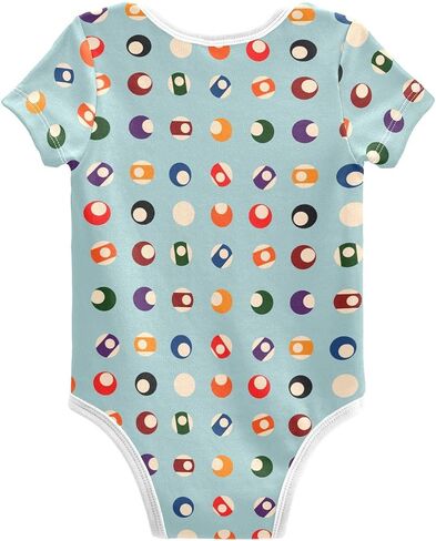 Ollabaky Unisex Baby Bodysuits Short Sleeve Cotton Baby Clothes for Girls 0-24 Months in Saudi Arabia