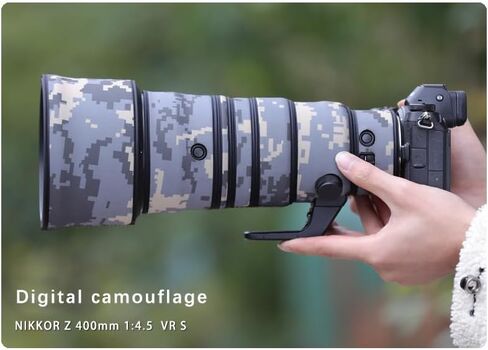 CHASING BIRDS Camouflage Waterproof Lens Coat for Nikon Z 400mm f/4.5 VR S Rainproof Lens Protective Cover (Pine Camouflage, with 1.4X and 2.0X TC) in Saudi Arabia