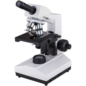 Biological Microscope with 1000X Magnification, Binocular Head, Halogen Lamp for Lab Use