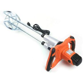 Electric Concrete Cement Mixer, 1800W 110V Handheld Grout Plaster Drill Mixer Portable Dual Paddle Thinset Mortar Stirrer Stirring Tool