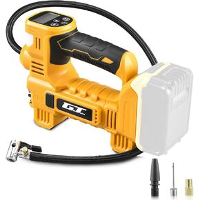ضاغط الهواء اللاسلكي الإطارات اللاسلكي لبطارية DeWalt 20V Max ، مضخة هواء محمولة 150psi مع ضوء LED ، شاشة الضغط الرقمي للسيارات الدراجات النارية كرات رياضية (بطارية غير متضمنة)
