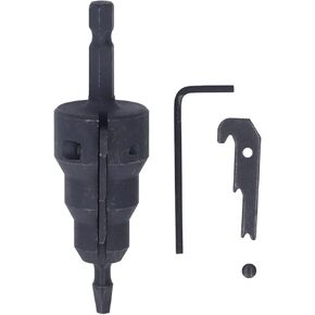 طقم Reamer Conduit ، قناة كهربائية قابلة للاستبدال عالية الكفاءة ، قناة كهربائية قابلة للاستبدال ، ساق 1/4 بوصة لتكوين الأنابيب المعدنية و deburring ، حفر أنبوب تشاك reamer