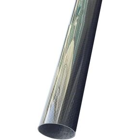 2pcs 500mm Length Plain Glossy 3K Carbon Fiber Fabric Wound Tube, for Aviation Model Aircraft 3K Roll Wrapped Carbon Fiber Rods(12x11 x 500mmx 2 pcs)
