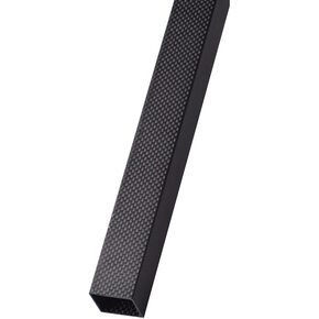 1pcs Length 1000mm 3K Full Carbon Plain Matte High Strength Carbon Fiber Rectangular Square Tube, for sports equipment fiber rectangular pipe (Size : 28x28x26mm)