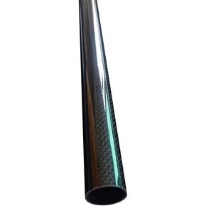 3K Carbon Fiber Fabric Wound Tube 500mm Length 2pcs, for medical equipment carbon fibre wrap pipe Accessories (Size : 47mmx45mm 2pcs)