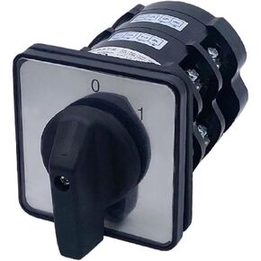 2 Positions Off-ON Power Cut Rotary Cam Switch 60A Two Poles Control Circuit HZ5-63 HZ5-60/10 L02