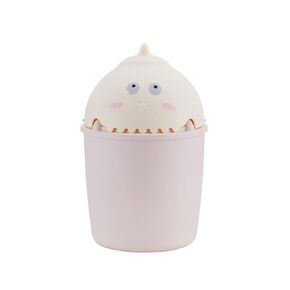 Mini Trash Can Mini Children Creative Storage Bucket Desktop Trash Can for Countertop(Pink)