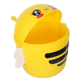 Desktop Trash Can with Lid Cute Mini Waste Container for Office Cartoon Design for Study Kitchen and Living Keeps Your Space Tidy and Organized