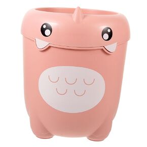 Unomor Cartoon Dinosaur Trash Can Cute Lidless Wastebasket for Rooms Waste Basket Fun Functional Household Rubbish Bin for Home Office More