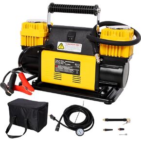 Montary 12V Heavy Duty Air Compressor, 7.06 CFM Portable Air Compressor with Pressure Gauge, Max 150 PSI, Tire Inflator Air Pump for Car, SUV, RV, Truck Tire, 4x4 Vehicle