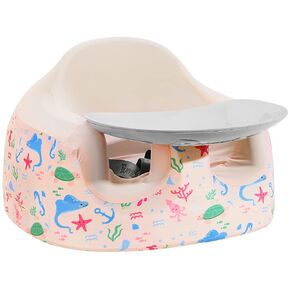 Zooawa Seat Cover Compatible with Bumbo Multi, Baby Children Chair Protector Washable Booster Seat Accessory, Girl Boy Bumbo Chair Cover, Pink Ocean
