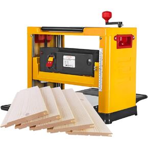 Desktop Electric Planer, Benchtop Wood Jointer Planer, Wood Cutting Machine,for DIY Artwork and Furniture Production