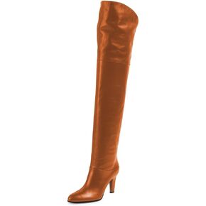 miss left Women Fashion High Heel Over The Knee Boots Almond Toe Stretchy Pull on Winter Warm Party Long Boots Size 4-16 US