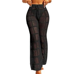 Women Swimsuit Cover Up Summer Beach Waist Tie Cover Up Pants