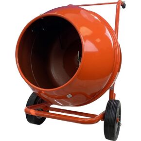 5 Cubic Feet Wheel Barrow Portable Cement Concrete Mixer Rollaway Electric