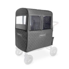 WONDERFOLD Cold Weather Shield Stroller Cover for Winter Made of Premium Breathable Cationic Fabric Filled with Cotton for Warmth, Hook-and-Loop Window Openings (Fts Only W4 Elite/Luxe)