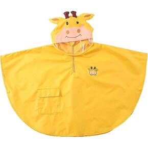 Toddler Rain Poncho Coverall Rain Suit Light Breathable Cloak Kids Boys Girls Windproof Rainproof Mudproof